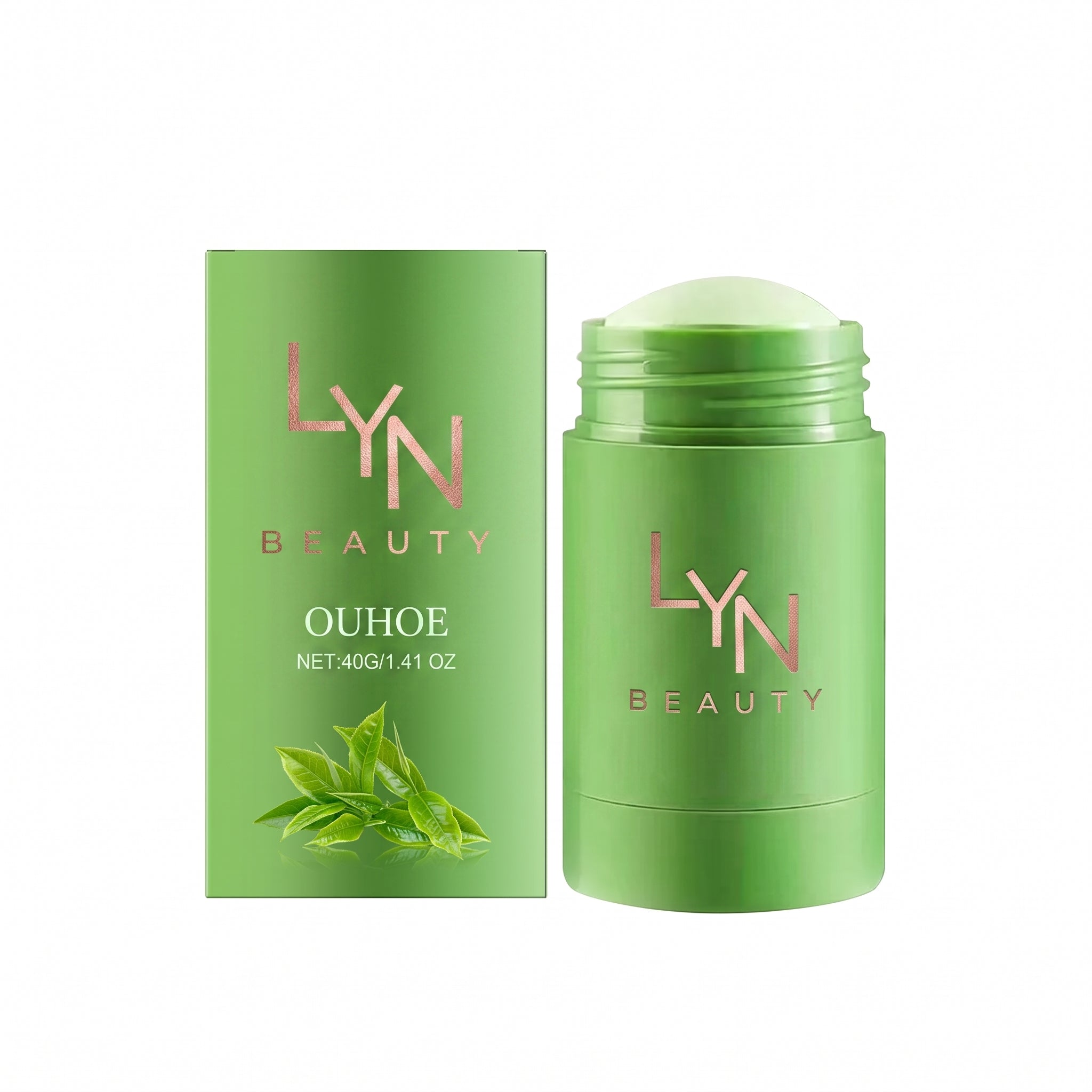Masque Stick à l’Argile Verte LYN Beauty™ — visuel routine purifiante 2