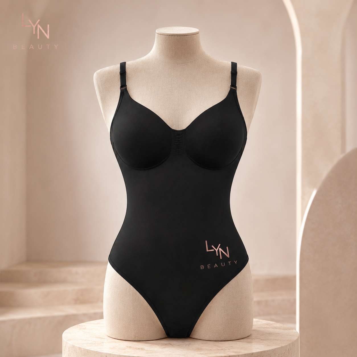 Body sculptant gainant noir seconde peau — LYN Beauty