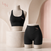 Ensemble sport femme brassière et short noir — LYN Active