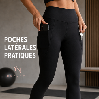 Poches latérales pratiques du legging LYN Beauty